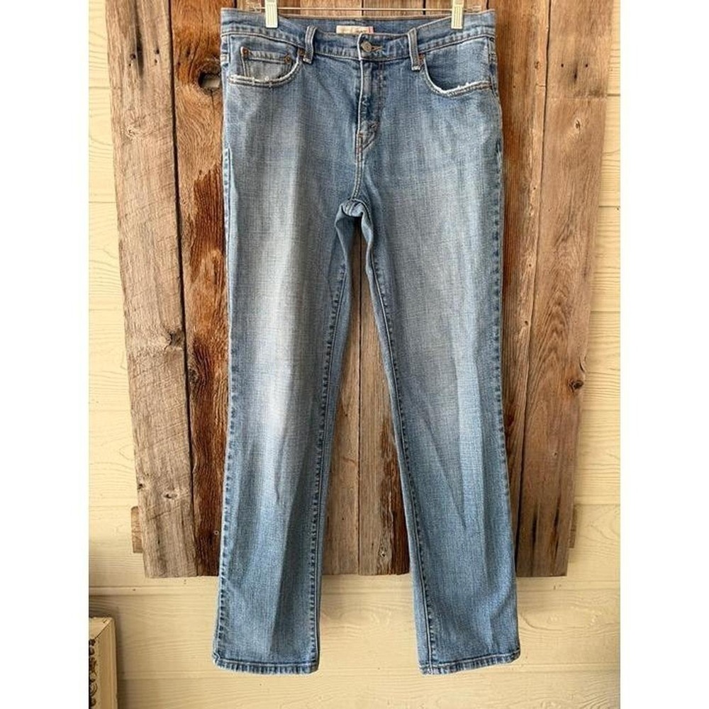 Women's LEVI's 10L Light Wash Straight Leg 505 Denim Jeans